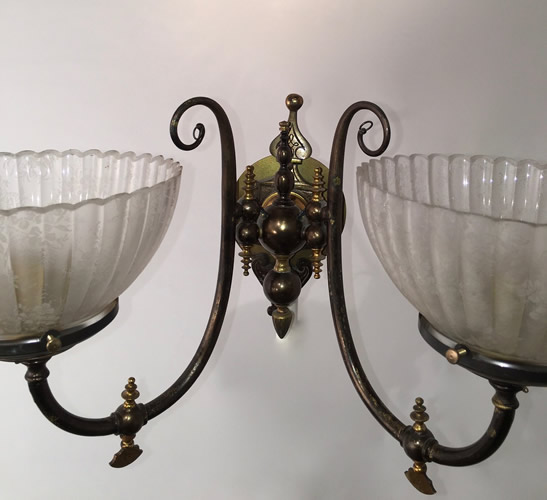 Pair of Aesthetic Double Arm Sconces